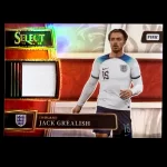 Jack Grealish - Inglaterra - Jersey - Select Memorabilia Paralela Silver Prizm - #SM-JGH