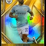Sergio Aguero - Manchester City - Numerada 127/180 Gold Drip - #50